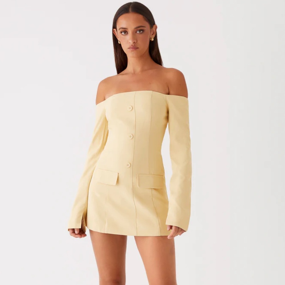 Dominique blazer yellow Dress
